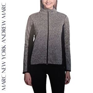 MARC NEW YORK ANDREW MARC Herringbone Fleece Lined Zip Jacket, XXL (2X)